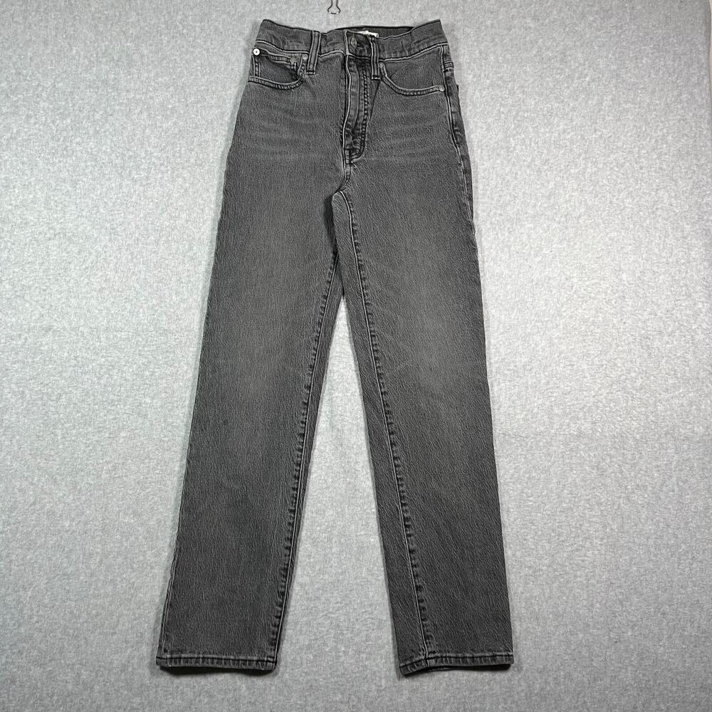 Madewell Jeans Women's Sz 24 Perfect Vintage Straight Leg Light Gray Denim